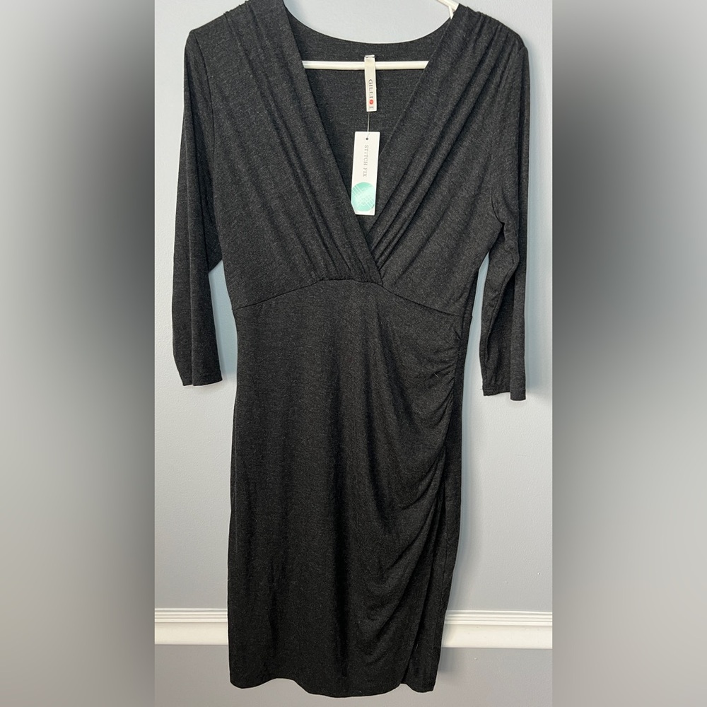 Gilli Charcoal Long Sleeve Dress